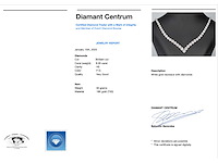 Diamanten collier 850 briljant geslepen diamanten 8.00 carat totaal - afbeelding 3 van  9