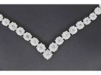 Diamanten collier 850 briljant geslepen diamanten 8.00 carat totaal - afbeelding 5 van  9