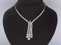 Diamanten collier met 7.50 carat aan briljanten - afbeelding 3 van  13