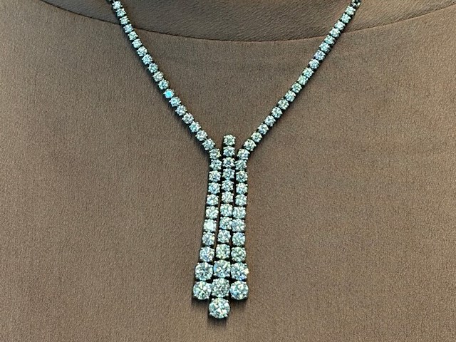 Diamanten collier met 7.50 carat aan briljanten - afbeelding 6 van  13
