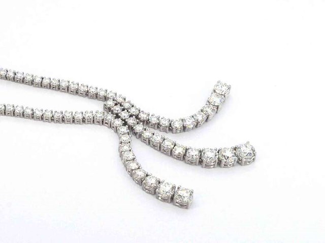 Diamanten collier met 7.50 carat aan briljanten - afbeelding 10 van  13