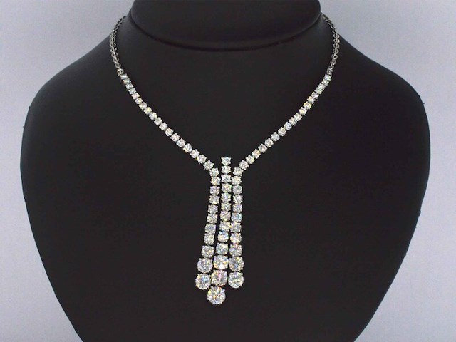 Diamanten collier met 7.50 carat briljant geslepen - afbeelding 3 van  13