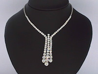 Diamanten collier met 7.50 carat briljant geslepen - afbeelding 3 van  13