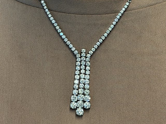 Diamanten collier met 7.50 carat briljant geslepen - afbeelding 6 van  13