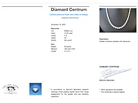 Diamanten collier met 800 briljant geslepen diamanten 12.00 carat - afbeelding 3 van  4