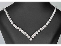 Diamanten collier met 850 briljant geslepen diamanten 8.00 carat - afbeelding 1 van  9