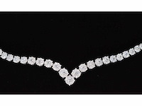 Diamanten collier met 850 briljant geslepen diamanten 8.00 carat - afbeelding 7 van  9