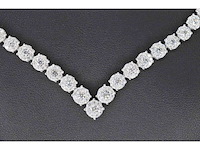 Diamanten collier met 850 briljant geslepen diamanten 8.00 carat - afbeelding 5 van  10