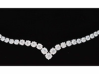 Diamanten collier met 850 briljant geslepen diamanten 8.00 carat - afbeelding 7 van  10