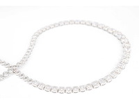 Diamanten collier met diamanten 7.50 carat oplopend in grootte - afbeelding 4 van  6
