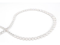Diamanten collier met diamanten 7.50 carat oplopend in grootte - afbeelding 3 van  5