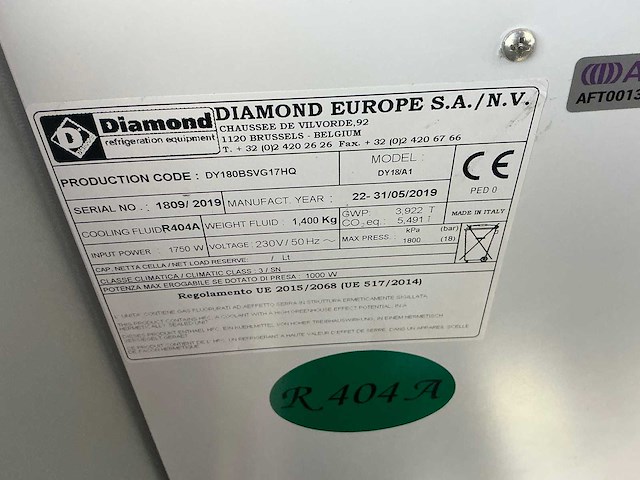 Diamond - dy 18/a1 - koelvitrine - afbeelding 7 van  7