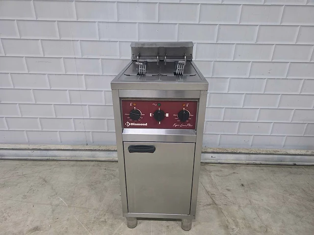 Diamond - fsm-2 - fryer line plus - rvs dubbele friteuse - afbeelding 1 van  7