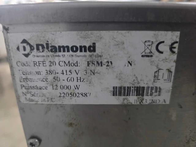 Diamond - fsm-2 - fryer line plus - rvs dubbele friteuse - afbeelding 7 van  7