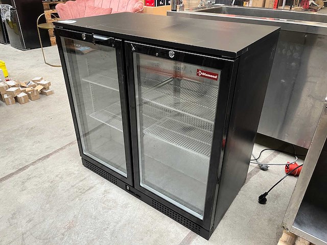 Diamond - horeca koelkast met 2 glazen deuren - afbeelding 1 van  3