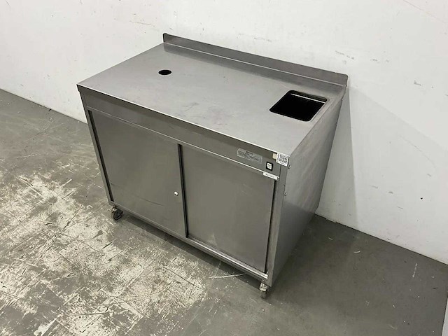 Diamond - mc-03 bret/mrx - mobiel rvs meubel voor pannenkoeken - afbeelding 1 van  8