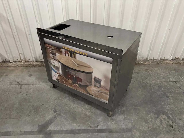 Diamond - mc-03 bret/mrx - mobiel rvs meubel voor pannenkoeken - afbeelding 2 van  8
