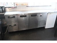Diamond 2-lade / 2-deurs rvs koelwerkbank