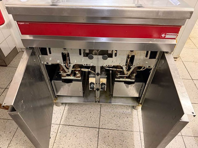 Diamond fryers line dubbele gasfriteuse - afbeelding 2 van  3