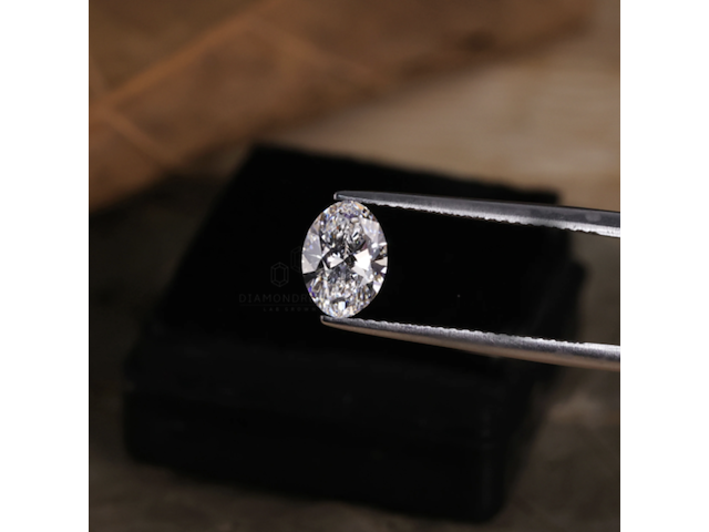 Diamond | oval | 1.10ct ( igi gecertificeerd ) - afbeelding 2 van  7