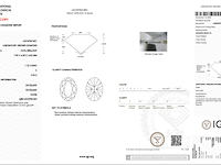 Diamond | oval | 1.10ct ( igi gecertificeerd ) - afbeelding 7 van  7