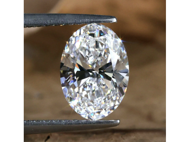 Diamond | oval | 2.50ct ( hrd gecertificeerd ) - afbeelding 1 van  7