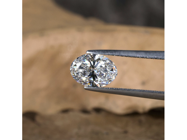 Diamond | oval | 2.50ct ( hrd gecertificeerd ) - afbeelding 3 van  7