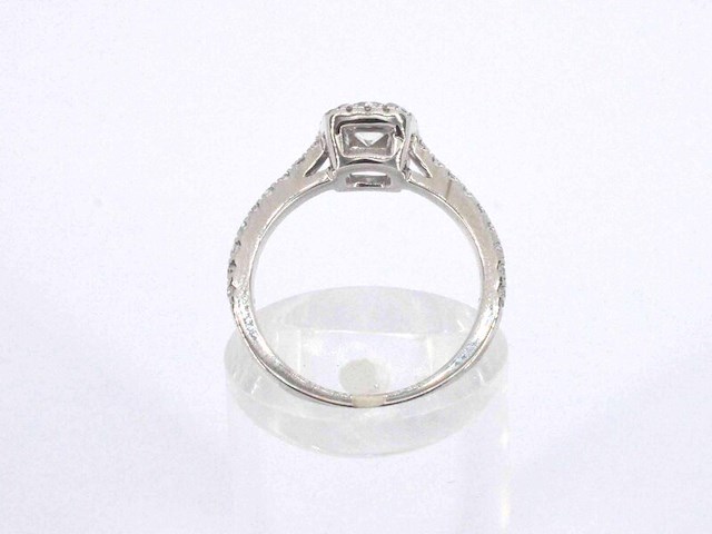 Diamond point - witgouden hearts & arrows diamanten ring. - afbeelding 12 van  12