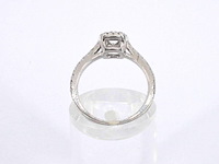 Diamond point - witgouden hearts & arrows diamanten ring. - afbeelding 12 van  12