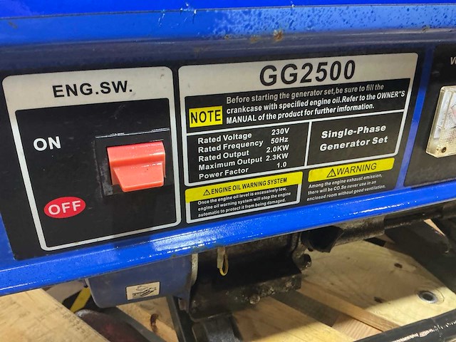Diamond power gg2500 stroomgenerator - afbeelding 7 van  7