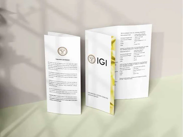 Diamond-ronde 4 ct's - igi gecertificeerd e vvs - afbeelding 5 van  5