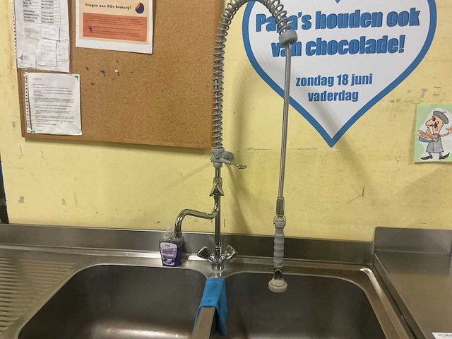 Diamond spoelbak rvs 180x70cm - afbeelding 3 van  4