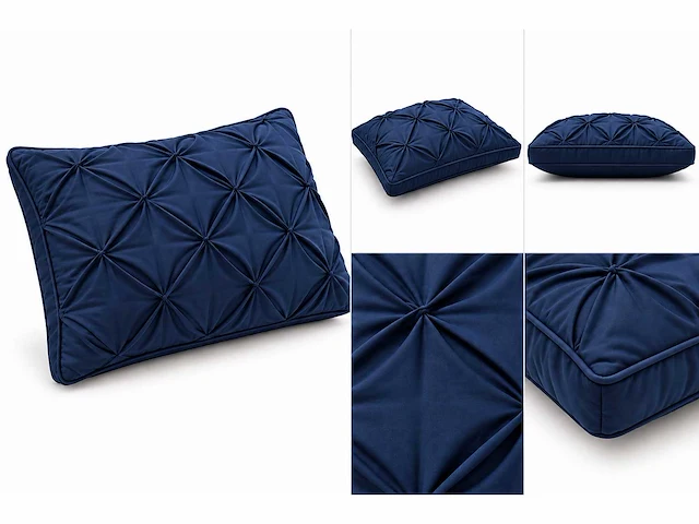 Diamond twisted hoofdkussen 50x70+3cm met binnenhoes (64x) - afbeelding 3 van  4