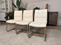 Diana leren eetkamerstoel (3x) - afbeelding 1 van  7