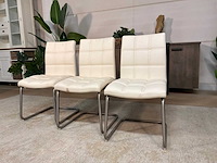 Diana leren eetkamerstoel (3x) - afbeelding 2 van  7