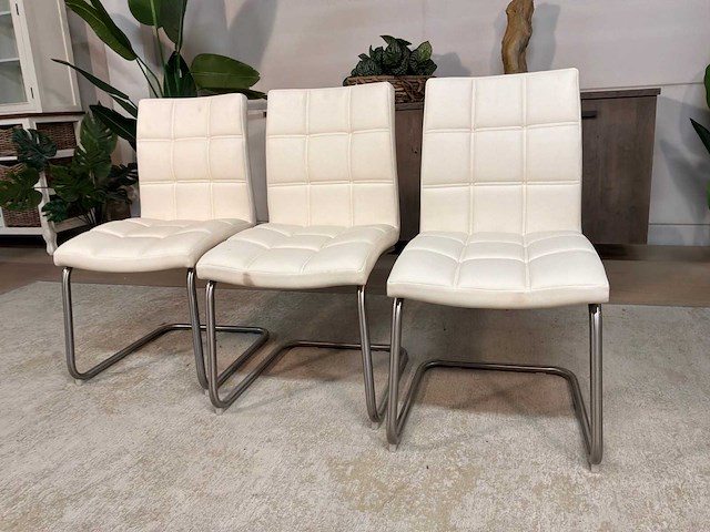 Diana leren eetkamerstoel (3x) - afbeelding 3 van  7