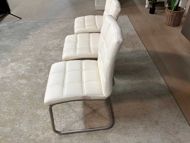 Diana leren eetkamerstoel (3x) - afbeelding 6 van  7