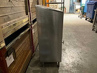 Dibo cleaning systems roestvrijstalen kast met één deur en lade - afbeelding 3 van  5