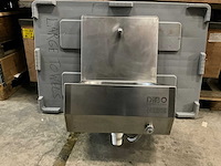 Dibo cleaning systems roestvrijstalen kniebediende wasbak - afbeelding 2 van  5