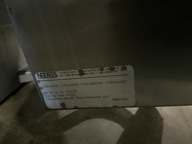 Dibo cleaning systems roestvrijstalen kniebediende wasbak - afbeelding 5 van  5