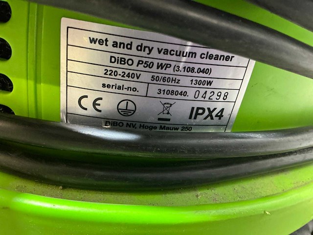 Dibo p50 wp industriële stofzuiger - afbeelding 9 van  9