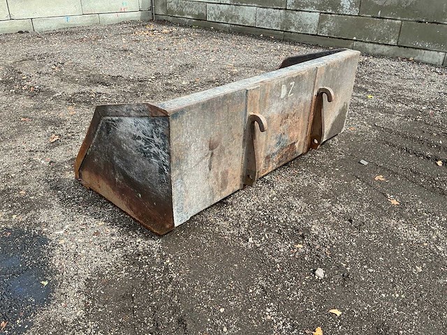 Dichte bak 1750mm passend weidemann voorzetapparatuur - afbeelding 3 van  9