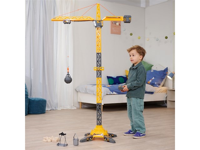 Dickie 203729025 titanium radiokraan met radiobediening, 150 cm, 360 draaibaar, met licht en usb - afbeelding 4 van  4