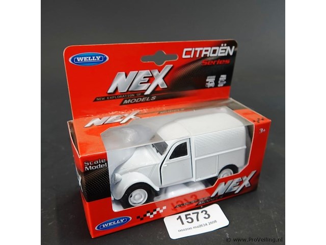Die-cast schaalmodel citroën 2cv fourgonnette - afbeelding 1 van  5