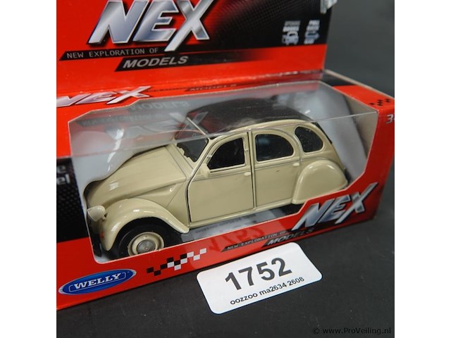 Die-cast schaalmodel citroën 2cv - afbeelding 1 van  5