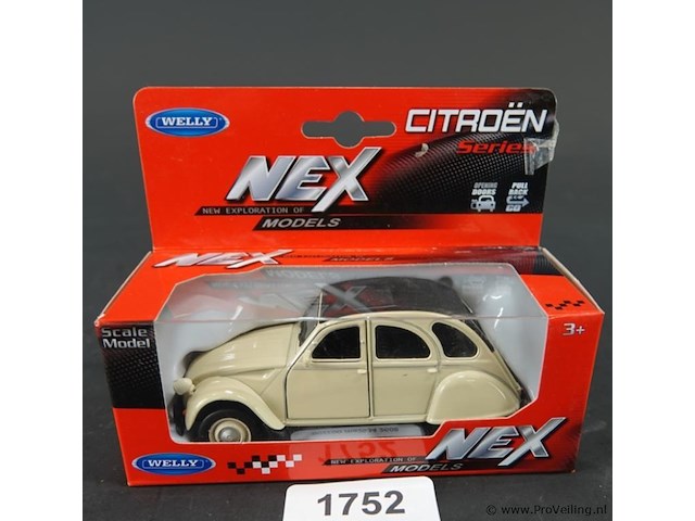 Die-cast schaalmodel citroën 2cv - afbeelding 2 van  5