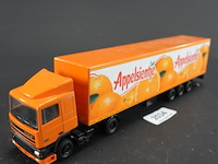 Die-cast schaalmodel lion car daf 95 appelsientje vrachtwagen met oplegger - afbeelding 1 van  5