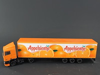 Die-cast schaalmodel lion car daf 95 appelsientje vrachtwagen met oplegger - afbeelding 2 van  5