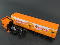 Die-cast schaalmodel lion car daf 95 appelsientje vrachtwagen met oplegger - afbeelding 4 van  5