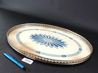 Dienblad met porseleinen blad